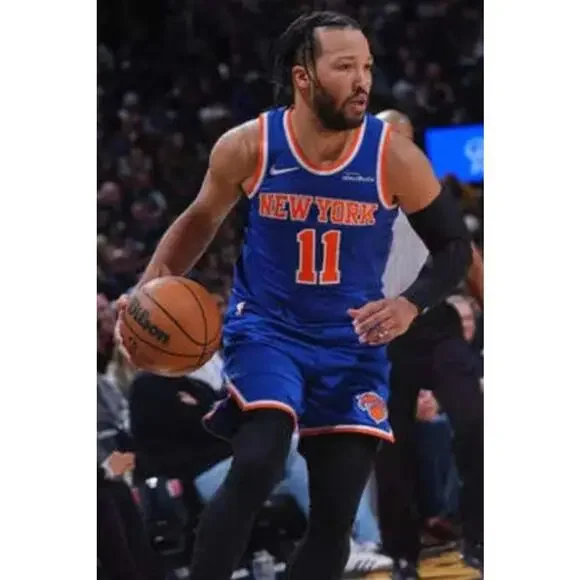 Jalen Brunson-Nike-Knicks-Jersey-New Condition-Blue-XL-$95 - Picture 2 of 9